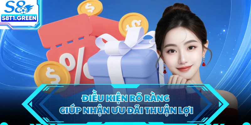 Điều kiện rõ ràng giúp nhận ưu đãi thuận lợi